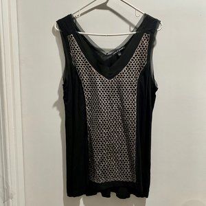 Y2K Fairy Coquette Sequin Mesh Witch Grunge Whimsigoth Castlecore V-neck Top L